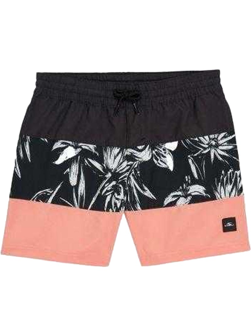 O´Neill - Short de bain motif/style Bloc MIX & MATCH CALI Noir Orange Noir - Kiabi