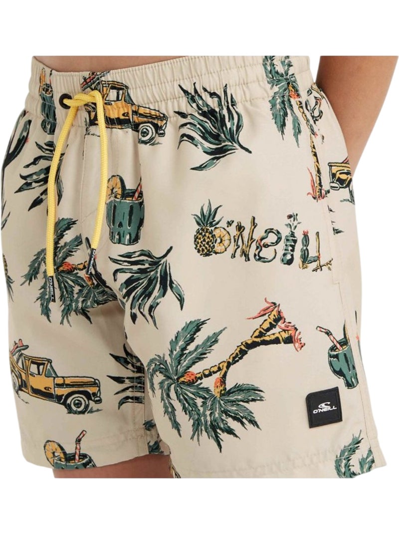 O´Neill - Short de bain motif/style tropical MIX & MATCH CALI Beige - Kiabi