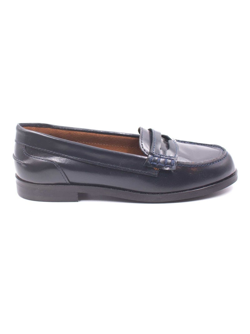 Oni Aspen – Mocassins Fille En Cuir - Bleu marine - Kiabi