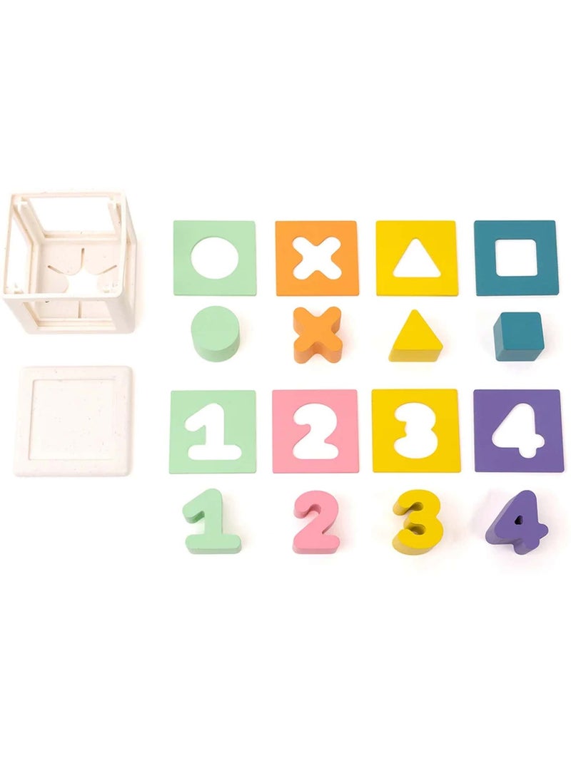 Oppi® | boîte à formes montessori jeu de tri évolutif kuby Blanc - Kiabi