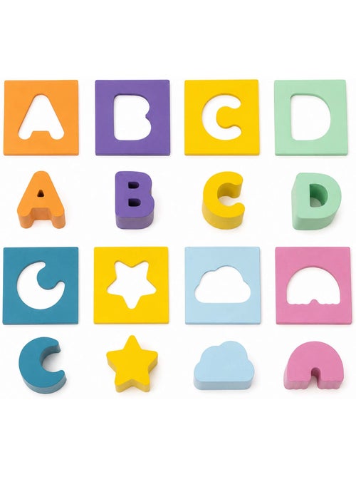 Oppi® | extension kuby lettres et ciel pour boîte à formes montessori - Kiabi