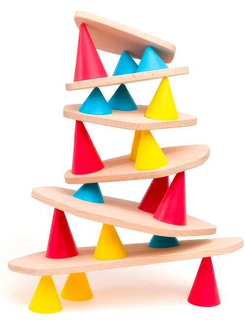 Oppi® | jeu de construction et d'équilibre en bois piks 24 pièces - Kiabi Oppi® | jeu de construction et d'équilibre en bois piks 24 pièces - Kiabi