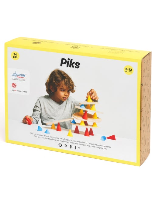 Oppi® | jeu de construction et d'équilibre en bois piks 24 pièces - Kiabi Oppi® | jeu de construction et d'équilibre en bois piks 24 pièces - Kiabi