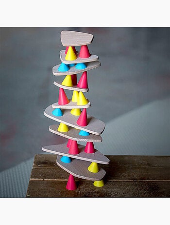 Oppi® | jeu de construction et d'équilibre en bois piks 44 pièces