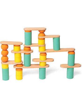 Oppi® | jeu de construction et d'équilibre en bois stix 60 pièces