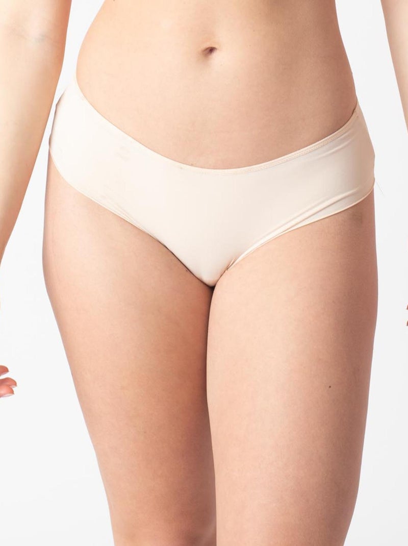 Oprah shorty microfibre poudre Beige - Kiabi