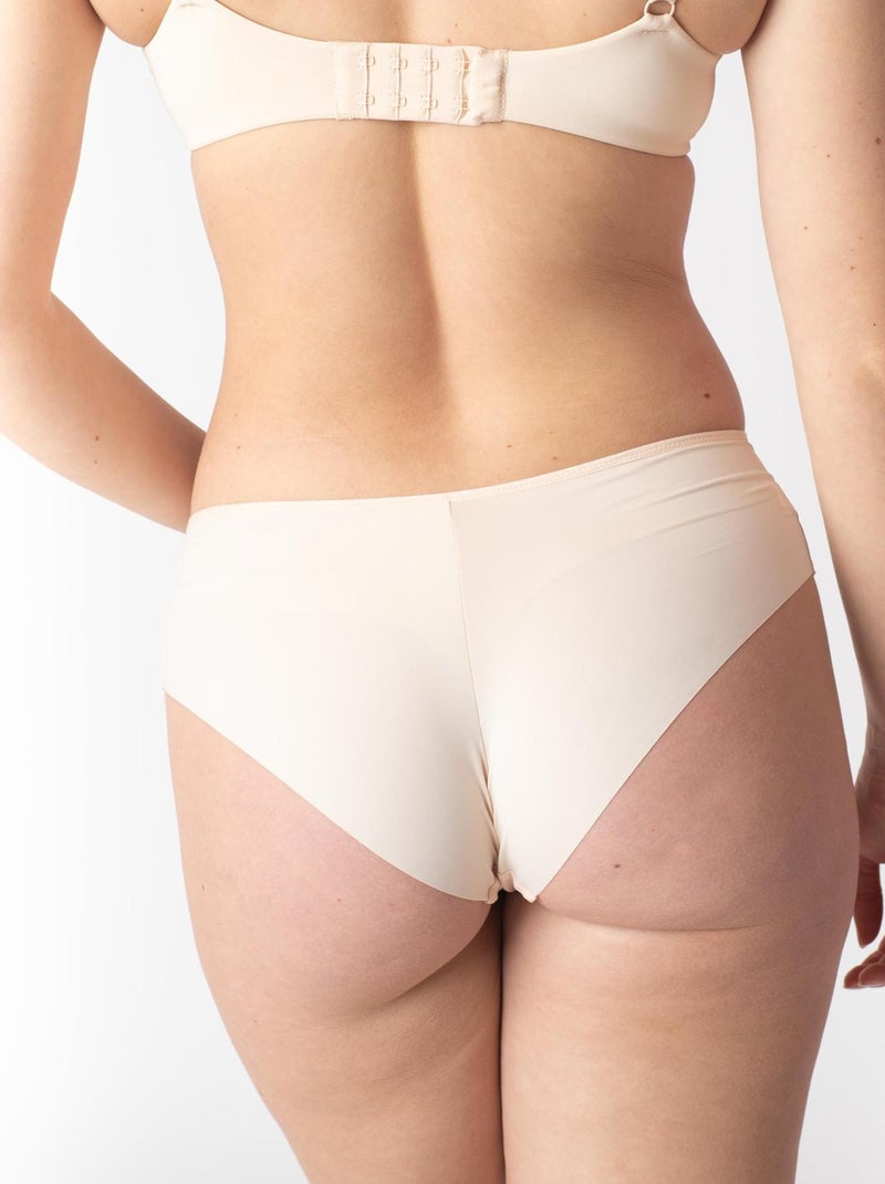 Oprah shorty microfibre poudre Beige - Kiabi