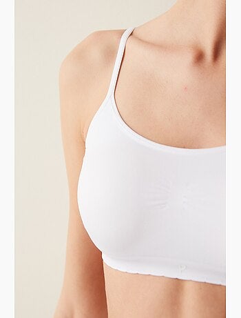 Optic nu soutien-gorge basique sans armature à bonnets amovibles penti