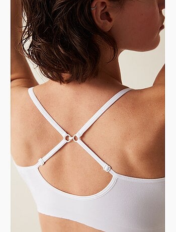 Optic nu soutien-gorge basique sans armature à bonnets amovibles penti