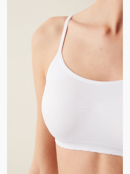 Optic nu soutien-gorge basique sans armature à bonnets amovibles penti - Kiabi