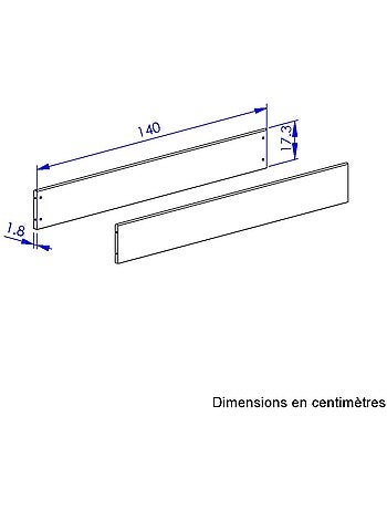 Option lit bébé transformable - 2 pans 140 cm