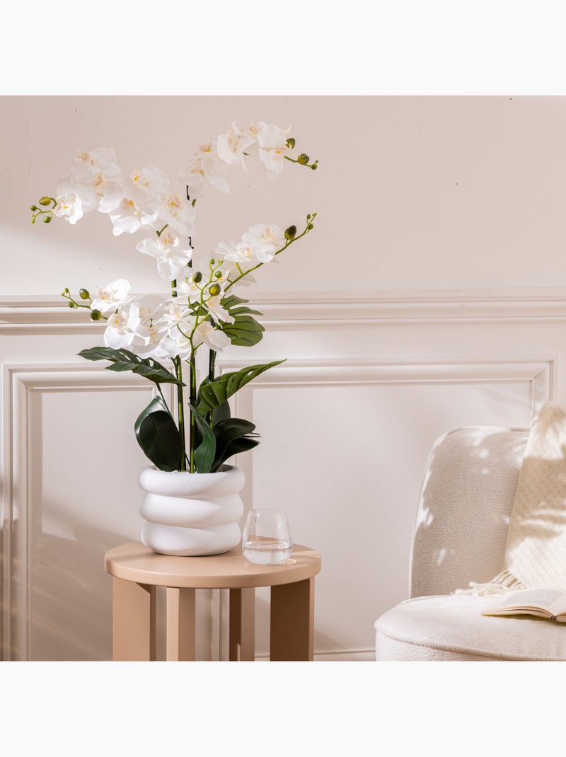 Orchidée artificielle MICK Blanc - Kiabi