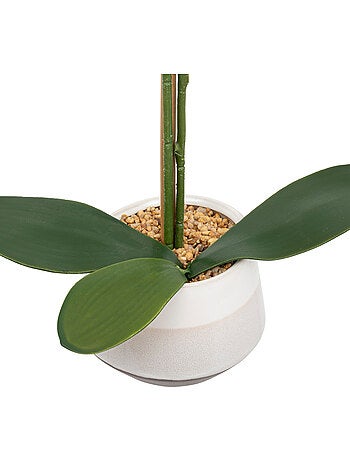 Orchidée artificielle pot en céramique clera