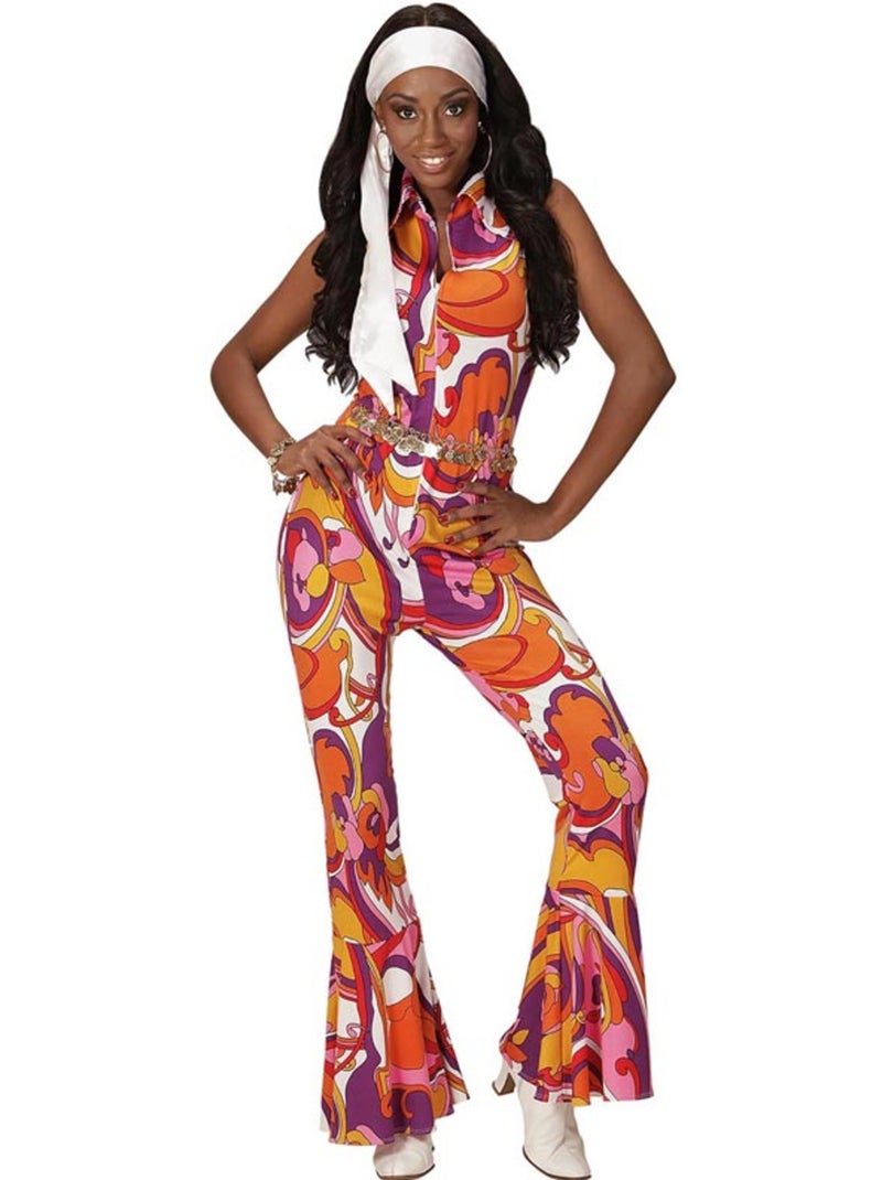 Orchidée en combinaison, costume des années 70 Multicolore - Kiabi