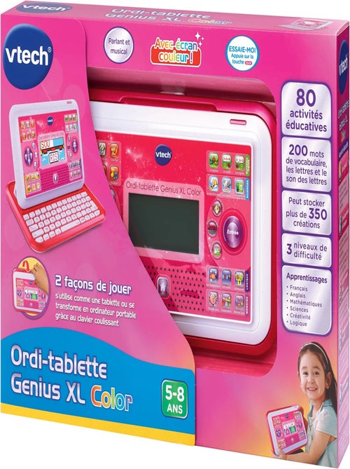 Ordi Tablette Genius Xl Color Rose - Vtech - Kiabi Ordi Tablette Genius Xl Color Rose - Vtech - Kiabi