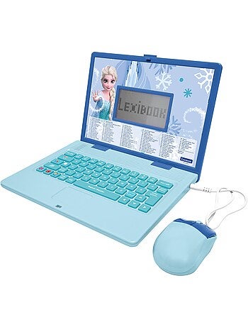Ordinateur éducatif bilingue avec 164 activités au design La Reine des Neiges (EN/FR)