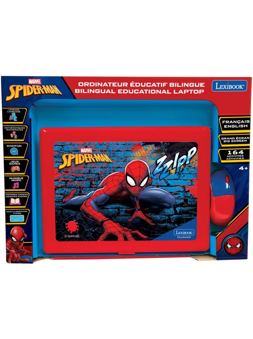 Ordinateur éducatif bilingue avec 164 activités au design Spiderman (EN/FR) - Kiabi Ordinateur éducatif bilingue avec 164 activités au design Spiderman (EN/FR) - Kiabi