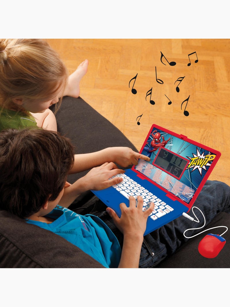 Ordinateur éducatif bilingue avec 164 activités au design Spiderman (EN/FR) Rouge - Kiabi