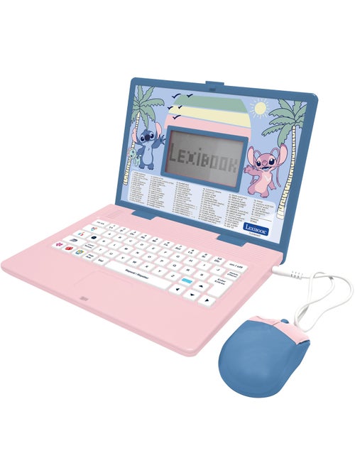 Ordinateur éducatif bilingue avec 164 activités au design Stitch (EN/FR) - Kiabi Ordinateur éducatif bilingue avec 164 activités au design Stitch (EN/FR) - Kiabi