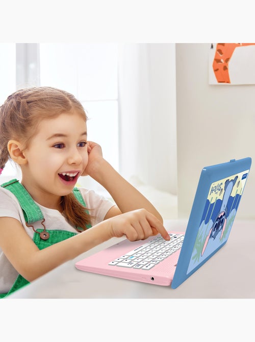 Ordinateur éducatif bilingue avec 164 activités au design Stitch (EN/FR) - Kiabi Ordinateur éducatif bilingue avec 164 activités au design Stitch (EN/FR) - Kiabi