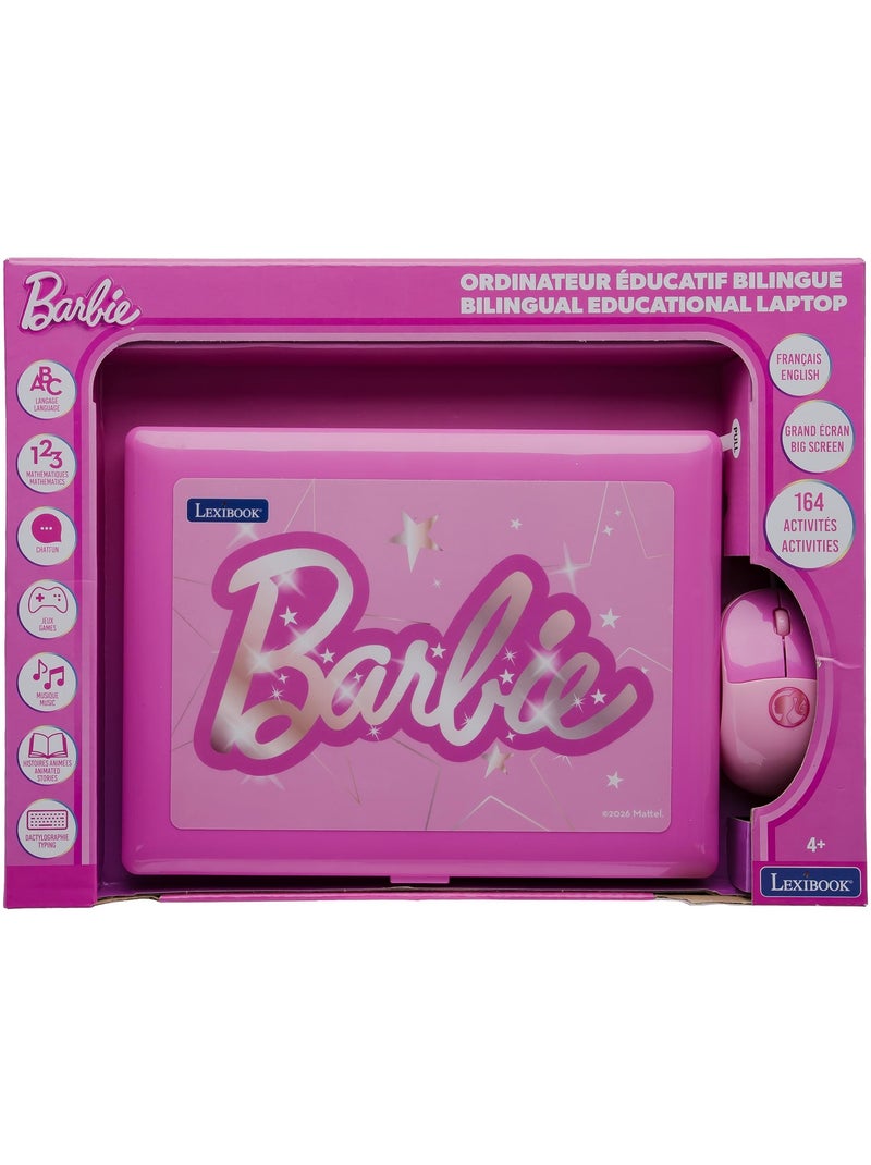 Ordinateur éducatif bilingue avec 164 activités Barbie (EN/FR) Rose - Kiabi