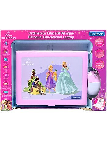 Ordinateur éducatif bilingue avec 164 activités Disney Princesses (EN/FR)
