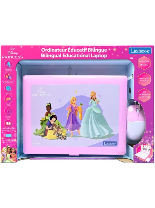 Ordinateur éducatif bilingue avec 164 activités Disney Princesses (EN/FR) - Kiabi Ordinateur éducatif bilingue avec 164 activités Disney Princesses (EN/FR) - Kiabi