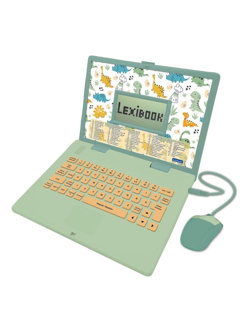 Ordinateur éducatif bilingue dinosaure avec 124 activités (EN/FR) - Kiabi