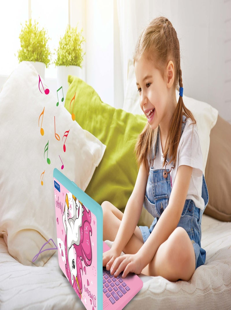 Ordinateur éducatif bilingue Licorne – 124 activités (Espagnol / Anglais) N/A - Kiabi