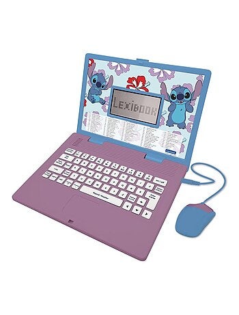 Ordinateur éducatif bilingue 'Stitch' – 124 activités (Français/Anglais)