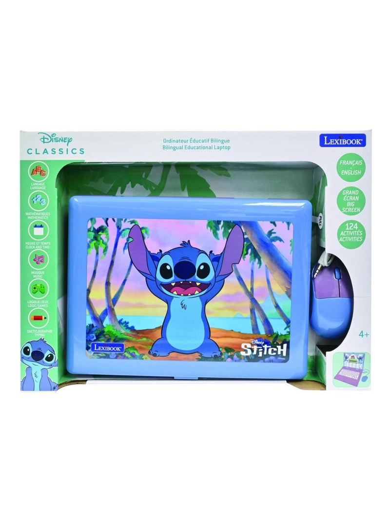 Ordinateur éducatif bilingue 'Stitch' – 124 activités (Français/Anglais) Violet - Kiabi
