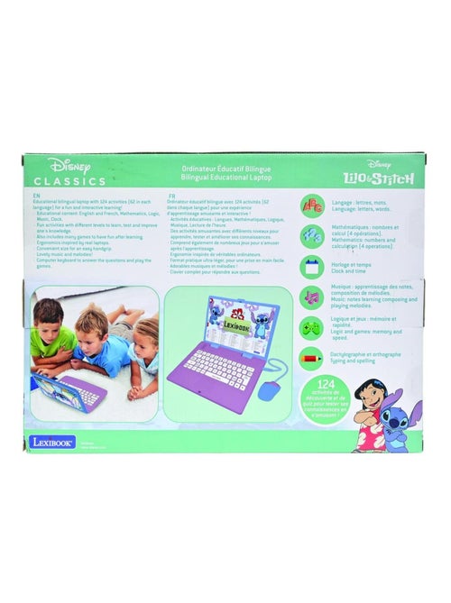 Ordinateur éducatif bilingue 'Stitch' – 124 activités (Français/Anglais) - Kiabi