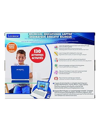 Ordinateur éducatif couleur bilingue français et anglais