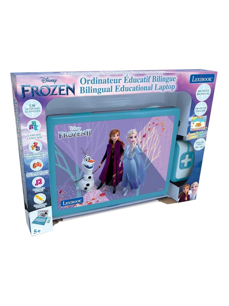 Ordinateur éducatif couleur bilingue Reine des Neiges (FR/EN) Bleu - Kiabi