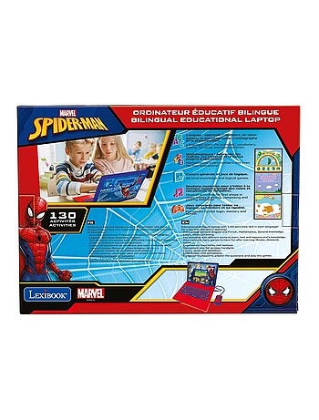 Ordinateur éducatif couleur Spiderman bilingue français et anglais