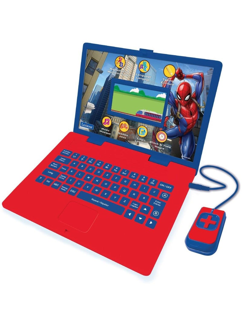 Ordinateur éducatif couleur Spiderman bilingue français et anglais Bleu - Kiabi