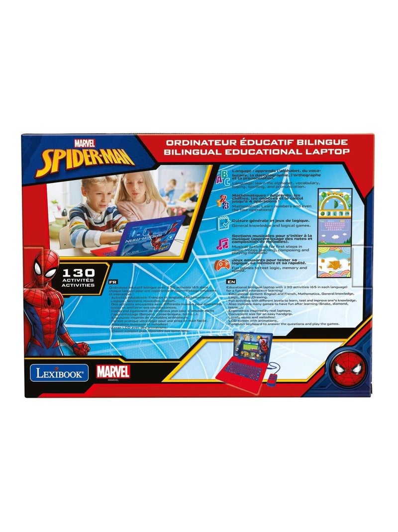 Ordinateur éducatif couleur Spiderman bilingue français et anglais Bleu - Kiabi
