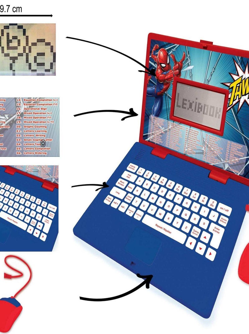 Ordinateur Éducatif Spiderman – 124 Activités (français/anglais) N/A - Kiabi