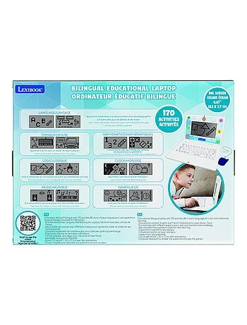 Ordinateur portable 6.7” éducatif bilingue anglais et français