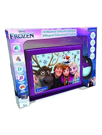 Ordinateur portable 6.7” éducatif bilingue La reigne des neige (FR/EN)