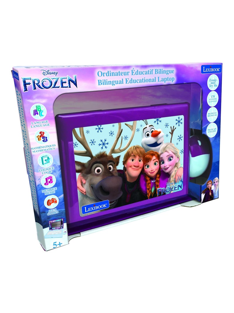 Ordinateur portable  6.7” éducatif bilingue La reigne des neige (FR/EN) Bleu - Kiabi