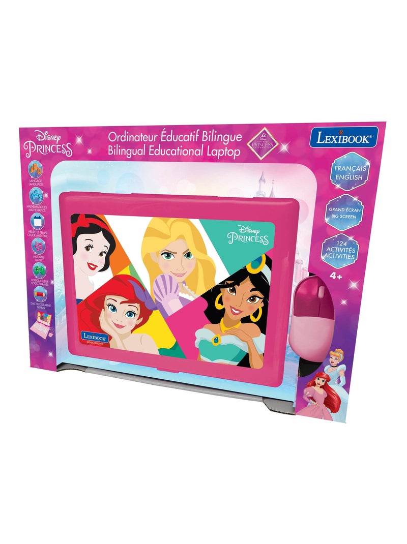 Ordinateur portable ?ducatif bilingue Disney Princesse (FR/EN) Rose - Kiabi