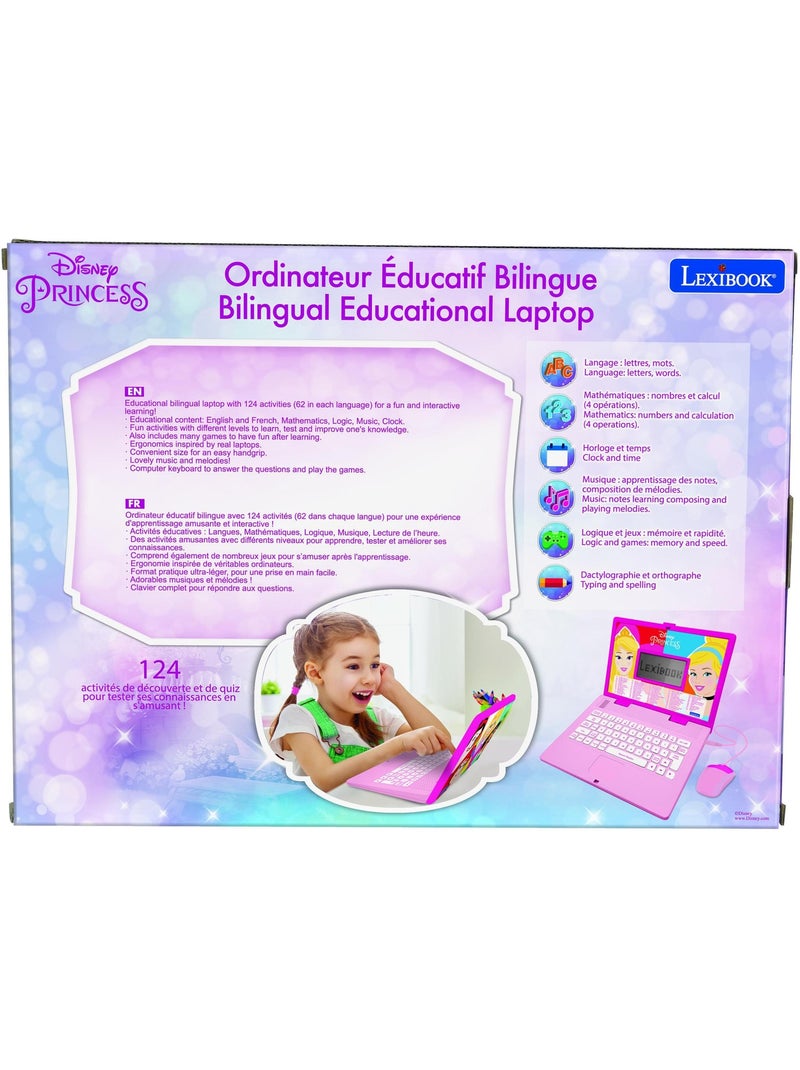 Ordinateur portable ?ducatif bilingue Disney Princesse (FR/EN) Rose - Kiabi