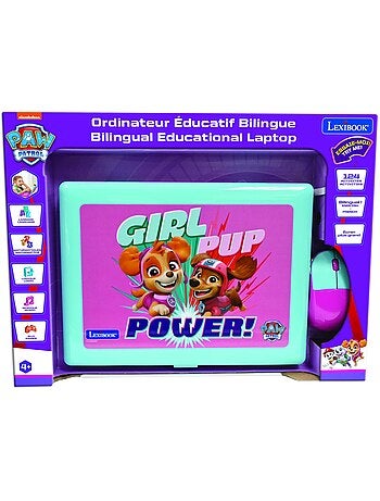 Ordinateur portable ?ducatif bilingue La Pat Patrouille Girly (FR/EN)