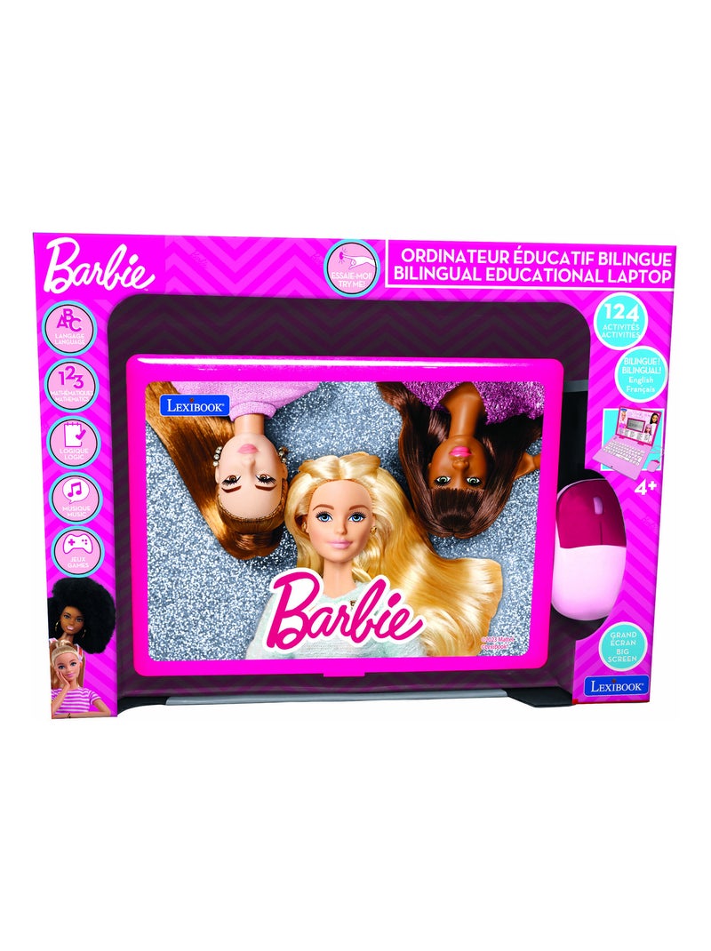Ordinateur portable éducatif bilingue Barbie (FR/EN) Rose - Kiabi