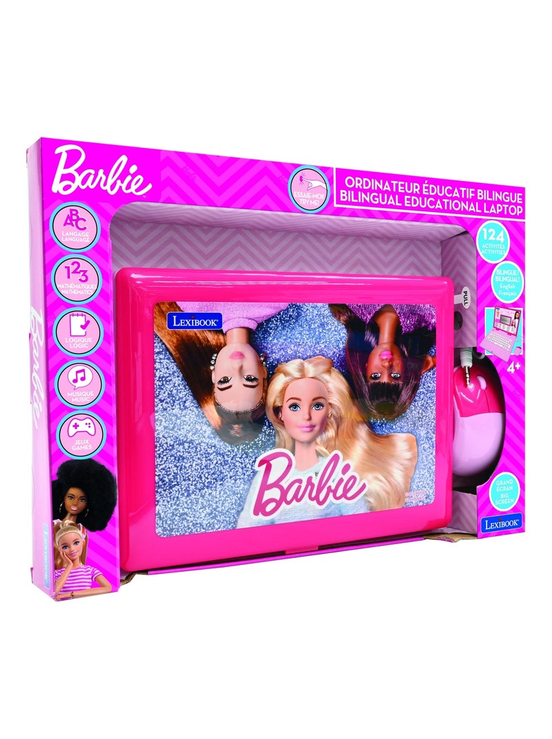 Ordinateur portable éducatif bilingue Barbie (FR/EN) Rose - Kiabi