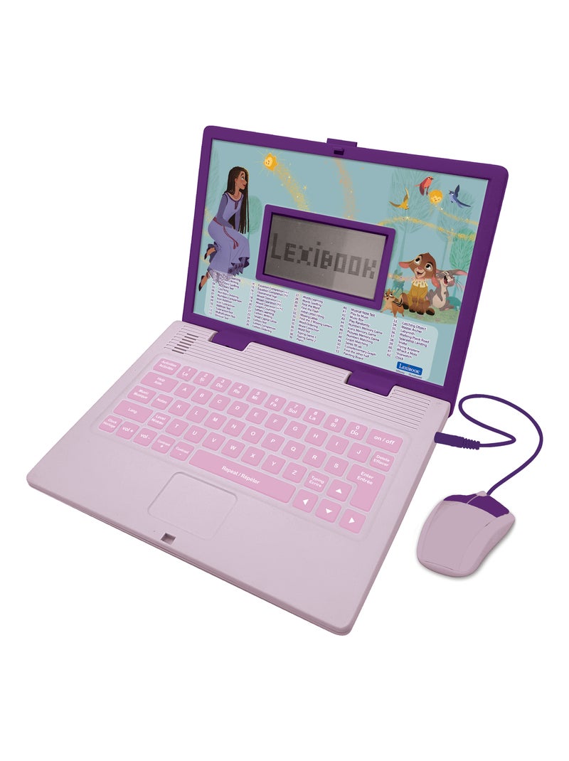 Ordinateur portable éducatif bilingue Disney Wish (FR/EN) Violet - Kiabi
