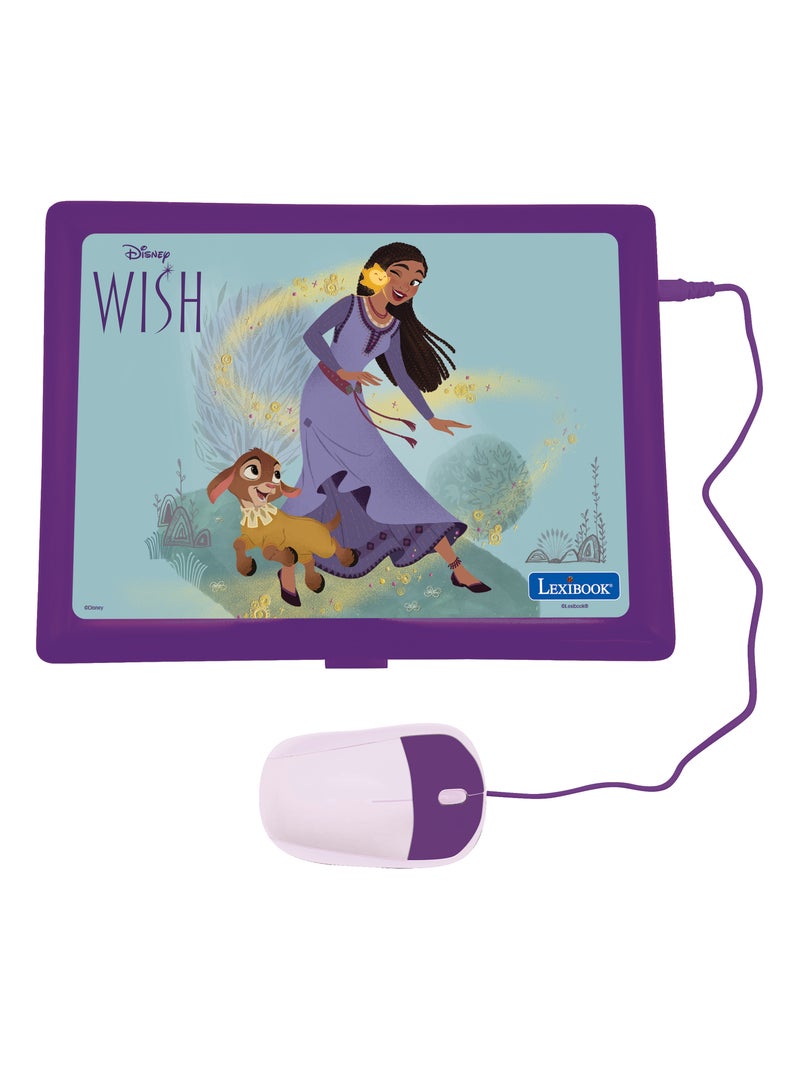 Ordinateur portable éducatif bilingue Disney Wish (FR/EN) Violet - Kiabi