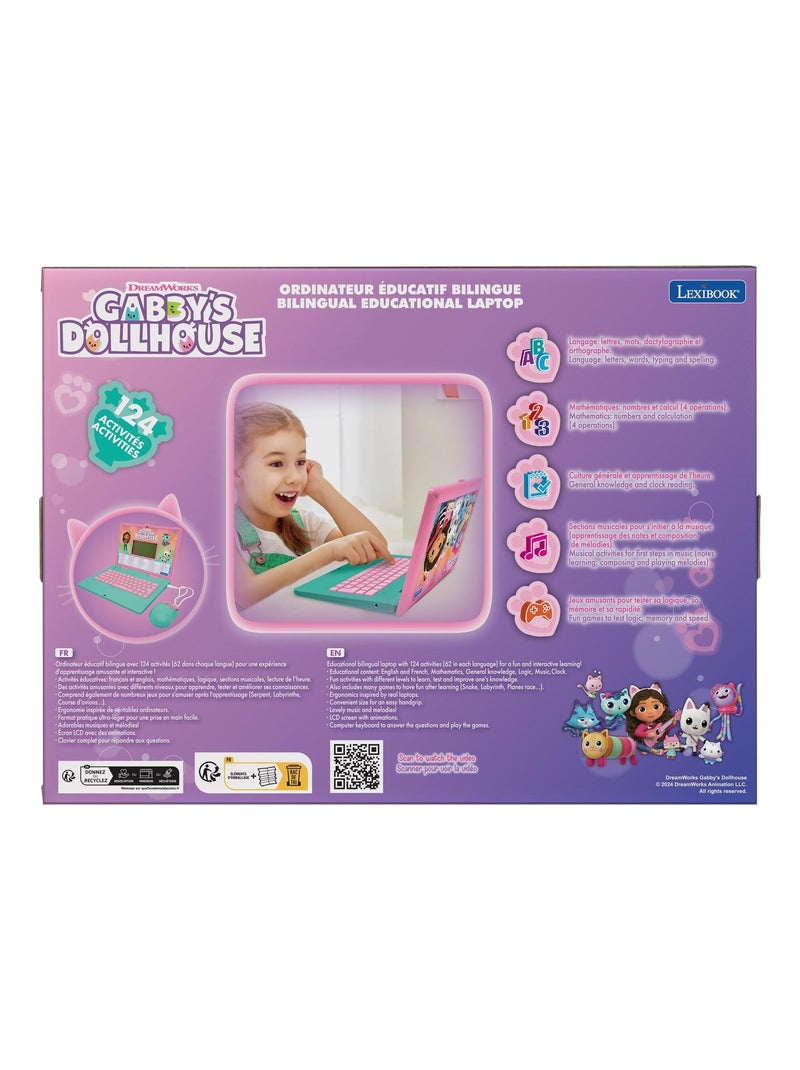 Ordinateur portable éducatif bilingue Gabby et la Maison Magique (FR/EN) Rose - Kiabi