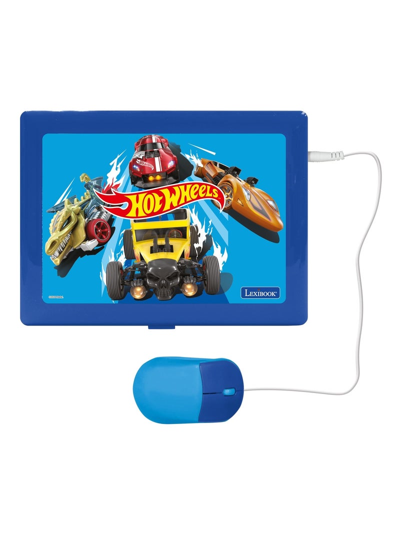 Ordinateur portable éducatif bilingue Hot Wheels (FR/EN) Bleu - Kiabi
